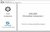 Aula CEL033 Circuitos Lineares I - UFJF · NR-10 Aula 21/09/2016 Prof.: Ivo Chaves da Silva Junior CEL033 Circuitos Lineares I ivo.junior@ufjf.edu.br