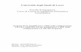 Università degli Studi di Lecce - Unisalento.itpanareo/Progetti/Elettronica1/Cascode.pdf · 5 Vs 0 0 Figura 1.5 Circuito d’ingresso dell’amplificatore di fig. 1.4 il coefficiente