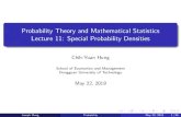 Probability Theory and Mathematical Statistics Lecture 11 ... · Joseph Hung Probability May 22, 2019 13/26. Consider there is the probability of getting x successes during a time