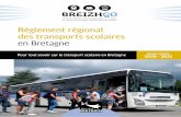 Règlement régional des transports scolaires en Bretagne · Article 7 Les titres de transport scolaire pour les élèves . 9 . Article 9 Article 11 Article 12 Article 13 Article