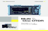 AQ7280 シリーズ OTER(光パルス試験機）4 先進的な機能と特長 AQ7280シリーズ マルチタッチ対応の大型LCDとハードキー マルチタッチ対応の8.4型の大型LCDは、スマートフォンの