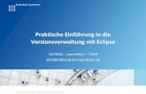 Praktische Einführung in die Versionsverwaltung mit Eclipseservices.informatik.hs-mannheim.de/.../EInfuehrungVersionsverwaltu… · Lokales Repository erstellen 1423841 - Larua Most