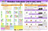 October Schedule [10/1~30] 2015 · 2015-09-28 · Meet and Greet Oktober Fest ... Meet and Greet 15th 14:40 ～16:10 @MCV MCVで留学生と交流しませんか? 詳細は裏面のちらしをご覧ください