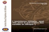 L’assistance militaire : quel rôle dans la prévention des conflits en … · 2016-08-05 · APF Fonds pour la Paix en Afrique APSA Architecture de Paix et de Sécurité pour lĭAfrique