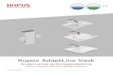 Ropox AdaptLine Vask · Ropox AdaptLine Vask Brugermanual og Montagevejledning Denne vejledning skal altid ledsage produktet PDF 6190 / 22.12.2019