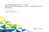Installation und Einrichtung von VMware ESXi - VMware vSphere 7 · 2020-05-23 · Inhalt 1 Grundlegende Informationen zur Installation und Einrichtung von VMware ESXi 5 Aktualisierte
