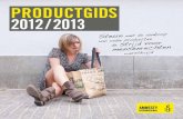 PRODUCTGIDS 2012 / 2013 - Amnesty International · Kerstkaart ‘silver doves’ Set van tien dubbele kaarten, met enveloppen, 14 x 14 cm Kerstkaart ‘gloria’ Set van tien dubbele