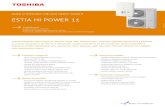 ESTIA HI POWER 11 - Toshiba Klima HI POWER 11 - 11... · 2018-08-06 · ESTIA HI POWER 11 / SADA Hydrobox (vnitřní jednotka) HWS-P1105XWHM3-E Rozměry (V / Š / H) mm 925 x 525