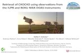 Retrieval of CHOCHO using observations from the IUPB and ...€¦ · Acton ARC500 Wavelength range FOV Spectral resolution 418-553 nm 0.8° 0.75 nm 407-579 nm 0.8° 0.8 nm Detector