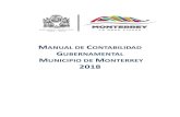 Manual de Contabilidad Gubernamental (final9) de...Contabilidad Gubernamental, publicado en el Diario Oficial de la Federación (DOF) el 22 de noviembre de 2010, el municipio de Monterrey
