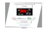 T154 - TECSYSTEM€¦ · 2 soglie allarmi per canali 1-2-3 2 soglie allarmi per canale 4 1 soglie ON-OFF ventilazione FAN 1 Diagnostica sonde (Fcc-Foc-Fcd) Diagnostica memoria dati