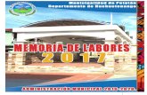 Memoria de Labores 2017, Municipalidad de Petatán ...munipetatan.com/.../04/MEMORIA-DE-LABORES-2017.pdf · sus Reformas, del Congreso de la República de Guatemala, nos permitimos