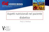 Aspetti nutrizionali nel paziente diabetico · 2020-01-30 · dietary and biochemical measurements, clinical history and physical and other ... Hasna Ballaziri, Nassim Essabah Haraj,