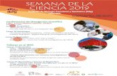 A4 Cartel Semana de la Ciencia IBFG 2019SEMANA DE LA CIENCIA 2019 Instituto de Biología Funcional y Genómica (ibfg) CSIC/USAL C/Zacarías González 2 - 37007 Salamanca Tel.. 923