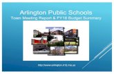 APS - FY18 Town Meeting Report & Budget Summary Presentation · 2017-05-10 · APS will provide a cost effective education supporting optimal teaching and learning ... APS - FY18