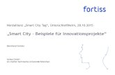 „Smart City - Beispiele für Innovationsprojekte“...Nordallianz „Smart City Tag“, Unterschleißheim, 28.10.2015 „Smart City - Beispiele für Innovationsprojekte“ Bernhard