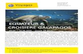 EQUATEUR & CROISIERE GALAPAGOS · Galapagos - Iguane. Prix et programme sous réserve de modiicaion Le programme Mercredi 29 avril Gene ve – Madrid - Quito Gene ve 07h00 Madrid