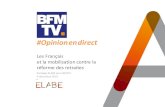 ELABE - #Opinionendirect...2019/12/04  · A la veille de la mobilisation du 5 décembre, 58% des Français approuvent la mobilisation contre la réforme des retraites, ce chiffre