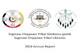 Saginaw hippewa Tribal Gindaaso gamik Saginaw hippewa ... annual... · computers, printers, copiers, scanners, and laminators. The website and online catalog are accessible 24/7 for