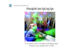 Prosjekt om lyd og lys - Trondheim · den lille, som skal bearbeides og omdannes til kunnskap og erfaring. I barnehagen skal barna oppleve et stimulerende miljø som støtter opp
