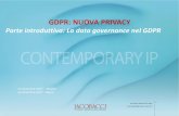 GDPR: NUOVA PRIVACY...regolamento (ue) 2016/679 del parlamento europeo e del consiglio (gdpr) direttiva 2002/58/ce del parlamento europeo e del consiglio direttiva 2009/136/ce del