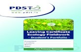 Leaving Certificate Ecology Fieldwork - ScoilnetLeaving Certificate Ecology Fieldwork - Student’s Portfolio - Post-Primary Resource Professional Development Service for Teachers