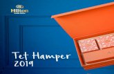 Tet Hamper 2019 - Hilton...Tet Hamper 2019 by Hilton Hanoi Opera - Lacquerware by Hanoia Không còn những họa tiết cổ truyền, Hộp quà Tết Hilton năm nay mang một