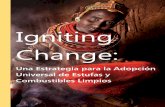 Igniting Change · Cuando Igniting Change: Una Estrategia para la Adopción Universal de Estufas y Combustibles Limpios fue publicado por primera vez en noviembre de 2011, la Organización