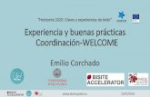 Horizonte 2020: Claves y experiencias de éxito ... · and Startup Ecosystem WELCOME-SE welcomestartup ... The Estonian government’s business promotion agency and WELCOME startups