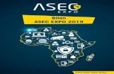 Bilan ASEC EXPO 2019 · Par Mr Otmane El Makhfi Regional Marketing Manager - BU Securité, BOSCH 15h00 -16h00 GENETEC De la « Safe city » à la « Smart city », une plateforme