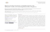 Biotransformation of Ephedrine by Whole Cells of ... · 2.4. Determination of Standard Curve Ephedrine For determine the ephedrine concentrations to be used as a substrate in the