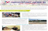 Handisport News n°6...HANDISPORT NEWS 31 Le Comité Départemental Handisport de la Haute-Garonne vous souhaite une bonne rentrée et une excellente saison sportive ! EN BREF CES