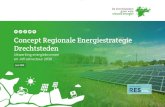 Concept Regionale Energiestrategie Drechtsteden · 2020. 8. 13. · aan de landelijke doelstelling voor het grootschalig opwekken van elektriciteit, en 12.000 woningequivalenten aardgasvrij