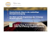 Deutschlands Weg in die zukünftige Energieversorgung Ein ... · Energie-Effizienz e-Mobilität IKT Architektur Marktliberalisierung Integration Erneuerbare Energien Ludwig Karg,