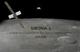 SIRONA-1 -a low-cost plateform for Lunar Exploration-€¦ · ICubeSat Presentation SIRONA 1 –29.05.2018 SIRONA-1 - a low-cost platform for lunar exploration – P5L101 Students:
