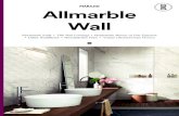 Allmarble Wall - Marazzi Group...THIN WALL COVERINGS ALLMARBLE WALL 01/20 - 1 M87W Grande Marble Look Ghiara Minuta Mono Lux Rett. 120x120 2 M2CU Art Grey Rett. 120x120 3 M7AS Vero