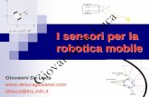 Giovanni De Luca per la robotica.pdf · Giovanni De Luca Sensori per la robotica 25 Sensori a ultrasuoni Nell'aria, la velocità del suono è di 331,5 m/s a 0 °C (pari a 1193,4 km/h)