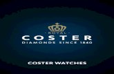 COSTER WATCHES...OMEGA SEAMASTER DIVER 300M O21030422001001 OMEGA SPEEDMASTER O31133423001002 OMEGA DEVILLE TRÉSOR QUARTZ O42817366004001 COSTER WATCHES LONGINES MASTER COLLECTION