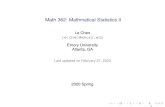Math 362: Mathmatical Statistics IImath.emory.edu/~lchen41/teaching/2020_Spring/Chapter-7_full.pdf · Gosset worked at the Guinness Brewery in Dublin, Ireland, and was interested