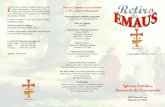 Retiro - ADOM · Es un retiro espiritual conducido por miembros de la parroquia de la Inmaculada Concepción que ofrece una oportunidad única para el crecimiento personal y espiritual.