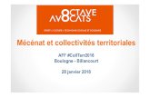 AFF #CollTerr2016 Boulogne - Billancourt · 2018. 4. 25. · AFF #CollTerr2016 Boulogne - Billancourt 28 janvier 2016 . Mécénat et collectivités territoriales 1. Introduction -