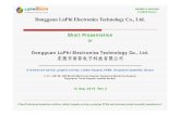 Dongguan LuPhi Electronics Technology Co., Ltd ... · 6/12/2016  · Short Presentation Of Dongguan LuPhi Electronics Technology Co., Ltd. 东莞市雨菲电子科技有限公司-----A