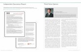 Independent Assurance Report Third-Party Opinion · Independent Assurance Report Third-Party Opinion The media report on the inappropriate accounting practices at Fuji Xerox’s overseas