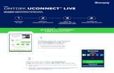 ONTDEK UCONNECT LIVE · aan en zoek naar Bluetooth draadloze netwerken. Op uw telefoon, selecteer «Uconnect + serienummer», om het apparaat te koppelen. Op uw radio, bevestig dat
