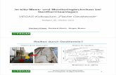 In-situ-Mess- und Monitoringtechniken bei Geothermieanlagen · TP3: Kosteneffiziente Messsysteme und Konzepte zur Überwachung oberflächennaher Erdwärmenutzung ... TOC/TIC. VEGAS