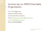 Income tax on NPO/Charitable Organisationashcompanyca.com/resource/ashcompanyca.com/resource/Image/in… · Definition of income of the Trust Section 2 (24) (iia) i) Section 2 (24)
