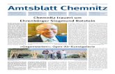 Chemnitz trauert um Ehrenbürger Siegmund Rotstein · 2020. 8. 14. · Chemnitz auch nach 1945 aktiv gelebt werden konnten und stets Bestand hat-ten. Nach der deutschen Wiederverei-nigung