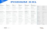 PODIUM XXL - Jacobsen · E N 6 4 9 Y 5 PODIUM XXL UK FR DE NL ES RU Product specification Information Технические produit Technische Daten Technische gegevens Caracteristícas