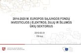 2014-2020 M. EUROPOS SĄJUNGOS FONDŲ INVESTICIJOS Į ... · 2017 m. III ketv . 06.3.1-LVPA-V-104 PRIEMONĖ ... „DIDELIO EFEKTYVUMO KOGENERACIJOS SKATINIMAS VILNIAUS MIESTE“ Biudžetas