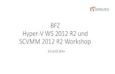 BFZ Hyper-V WS 2012 R2 Workshop - IT-Consulting-Grote€¦ · /MCLC /MCITP*/MCTS* /MCSA* /MC* MCSE Private Cloud MCS Server Virtualization Hyper-V und System Center MCITP Virtualization